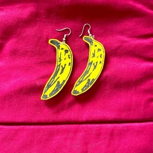 Andy Warhol Banana Earrings
